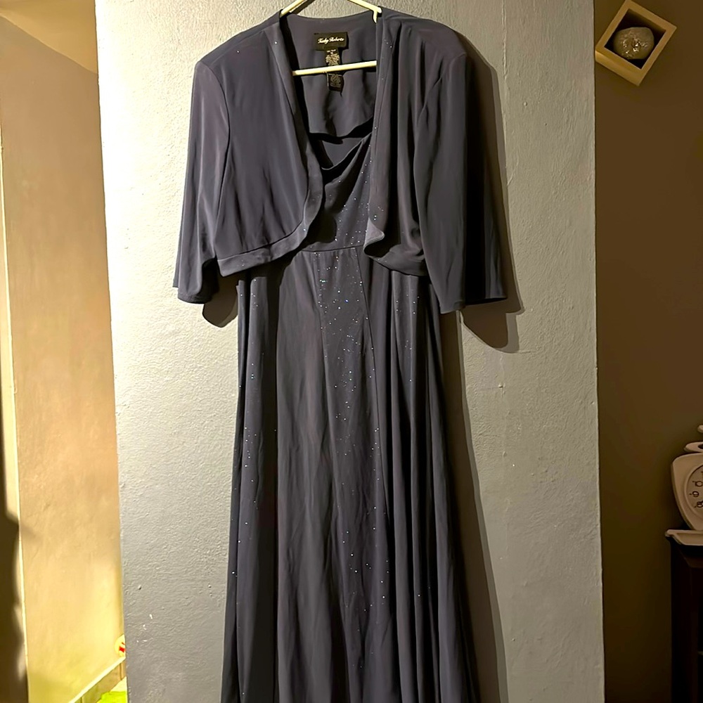 Long gray drees
